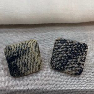 Vintage Earrings - Jean Material (m)